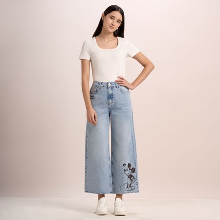 Jean Mujer Disney Culotte E Azul Talla 26