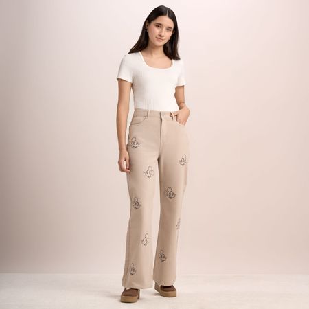 Jean Mujer Disney Flare E Avellana Talla 28