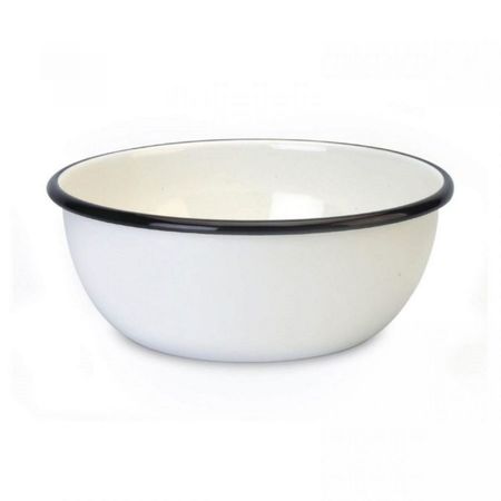 Tazón Acero Vitrificado Blanco N°30