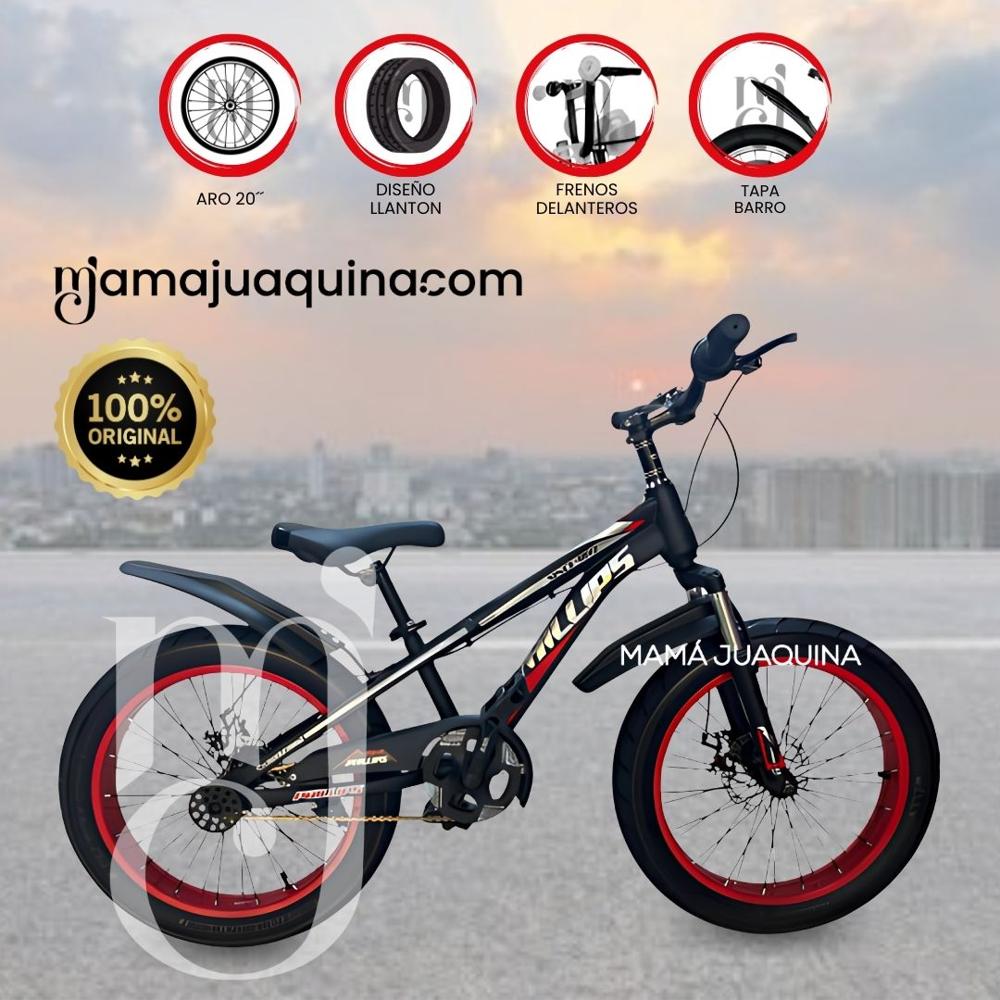 Bicicleta Deportiva Aro 20 PHILLIPS Llantas Anchas Red