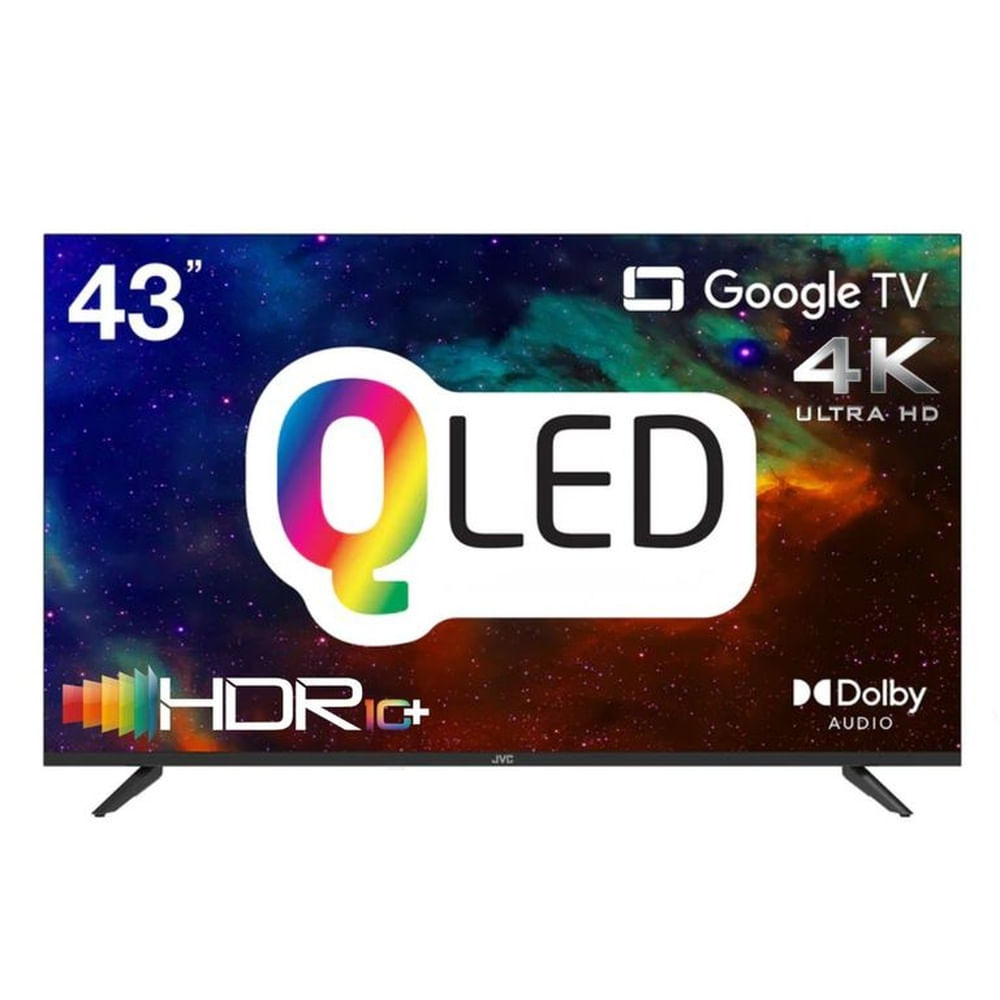 TELEVISOR JVC QLED 43 4K UHD SMART GOOGLE TV LT-43KB758