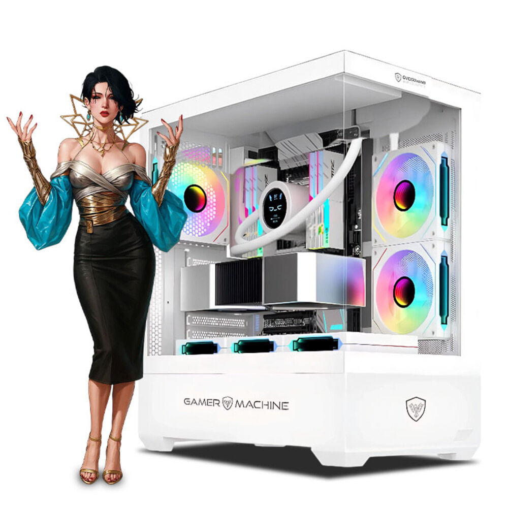 CPU Gamer Intel Core i7 12700F 16gb 500GB RTX5060 8GB Mipclista WHITE COMPUTADORA