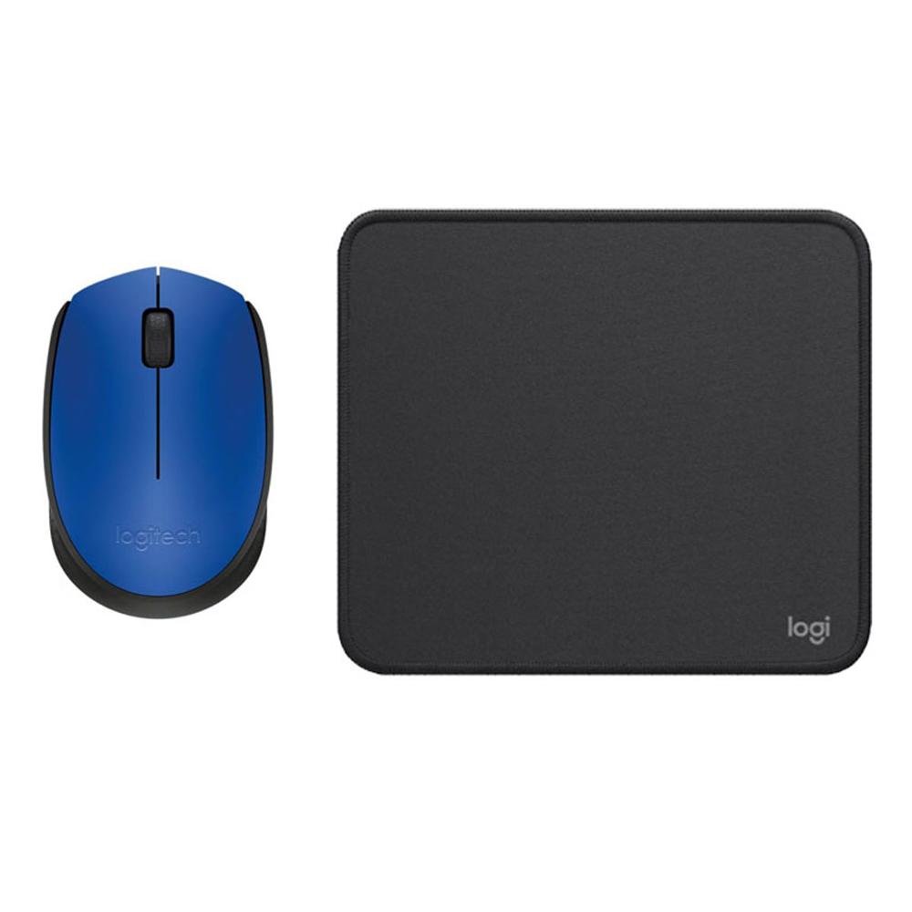 COMBO LOGITECH MOUSE M170AZUL PAD MOUSE 200x230 NEGRO
