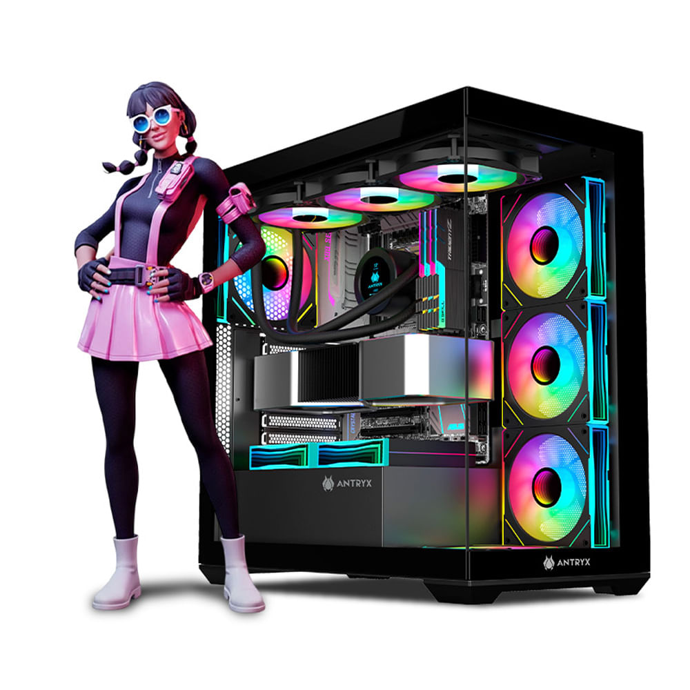 CPU Gamer Intel Core i9 Ultra 285K 32gb ddr5 1TB RTX5070ti 16GB Mipclista PINK COMPUTADORA