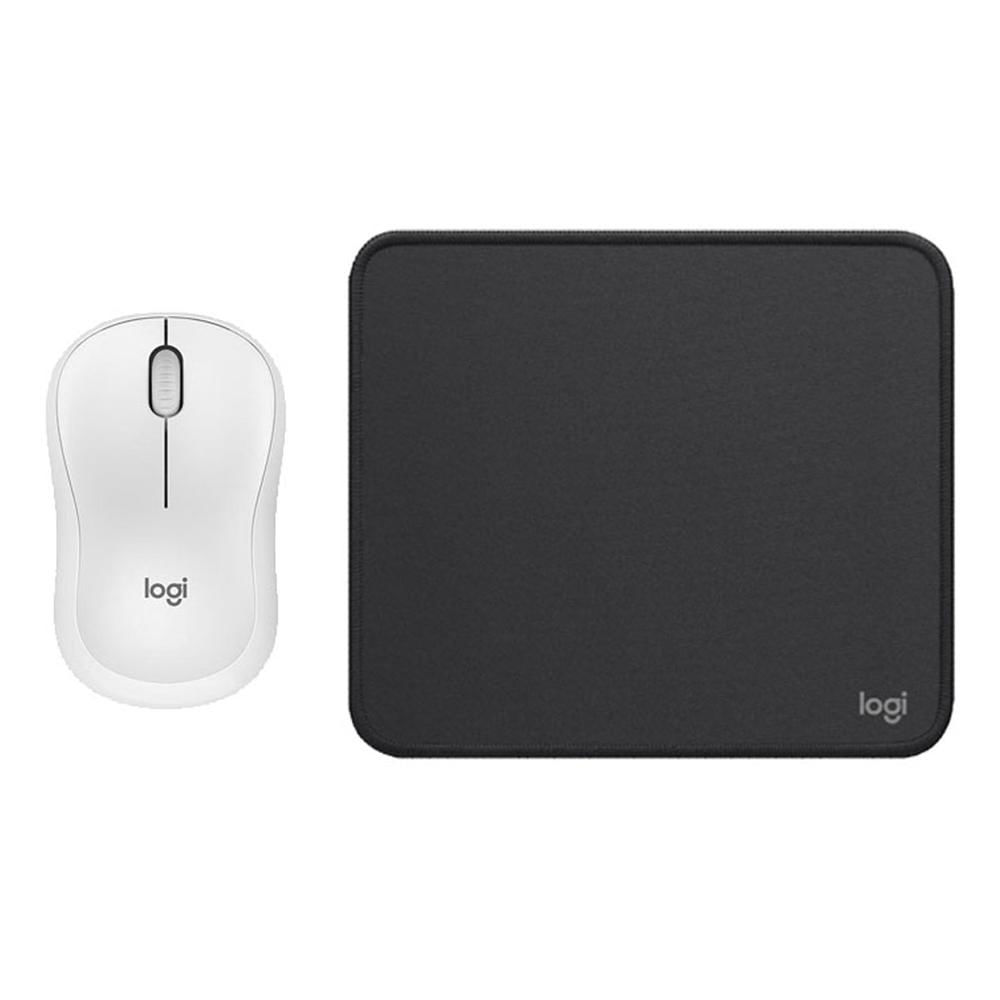 PACK LOGITEH MOUSE M240 BLANCO PAD MOUSE 20X23 NEGRO