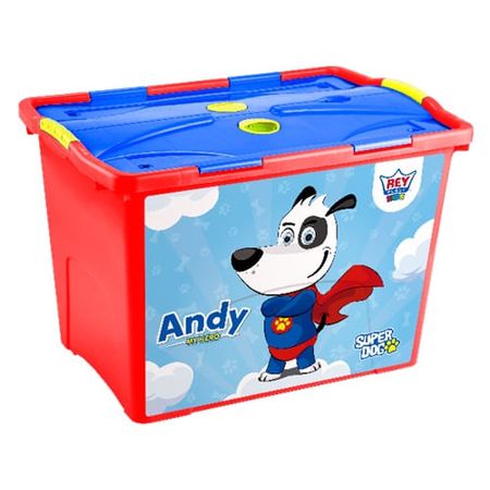 Baúl Móvil Decorado Niño Reyplast Lock #70