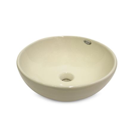 Ovalin Circular Vainsa Bari para Sobreponer 43cm Beige