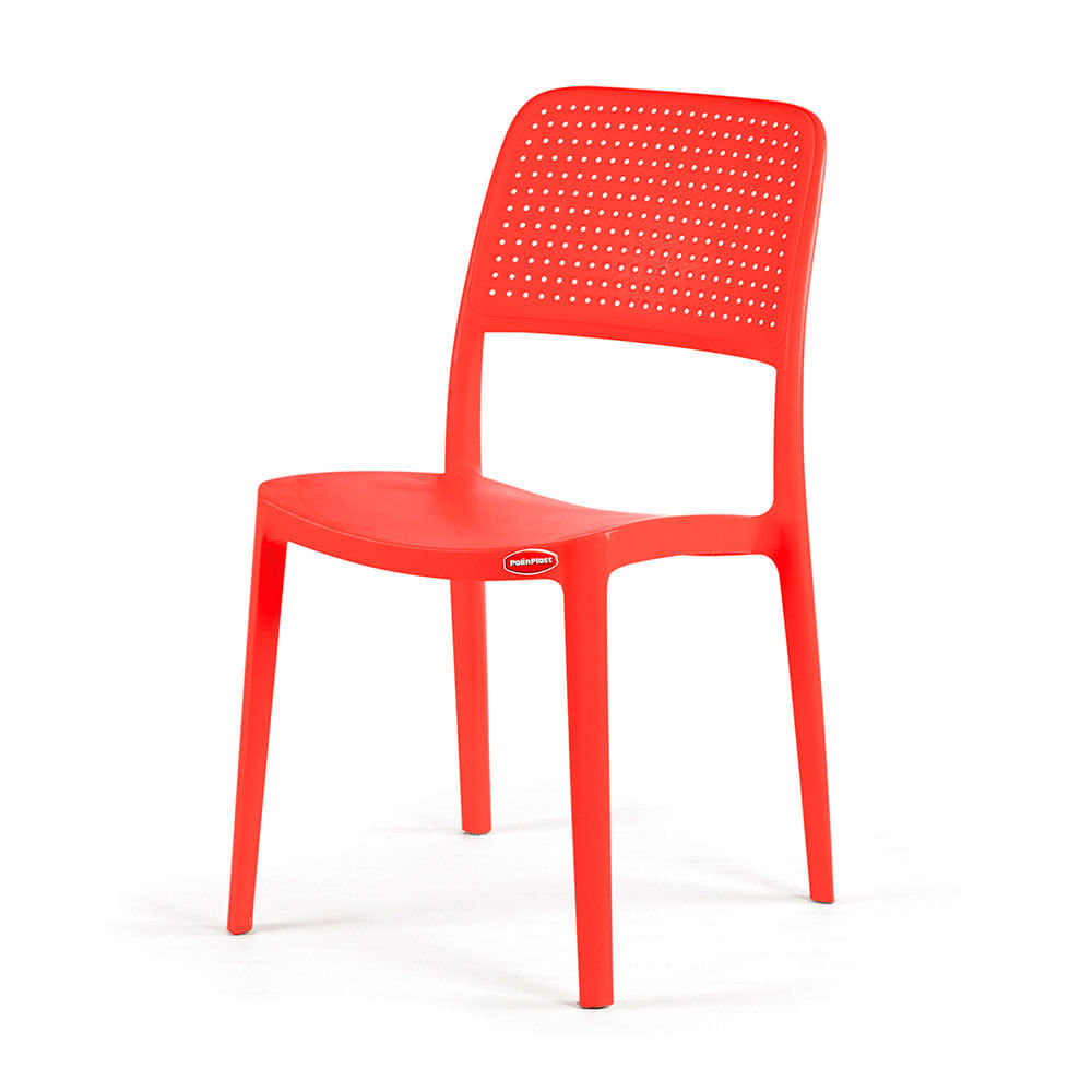 Silla Solei rojo Polinplast