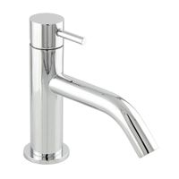Llave de Lavatorio Trebol Memphis Baja de Bronce Plata