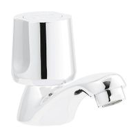 Llave de Lavatorio Trebol Saona Baja Plata Cromada