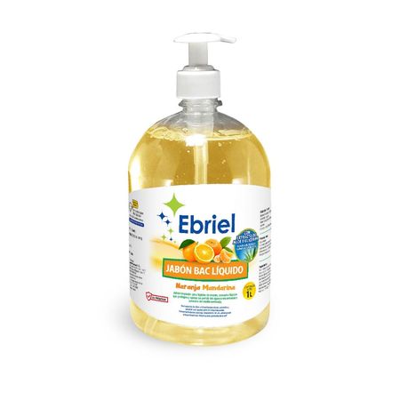 Jabón Líquido Ebriel Naranja 1 litro Fórmula Avanzada con Aloe y Glicerina