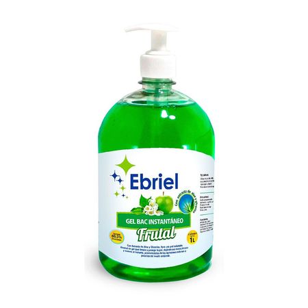 Alcohol en gel Frutal Frasco 1 litro Ebriel