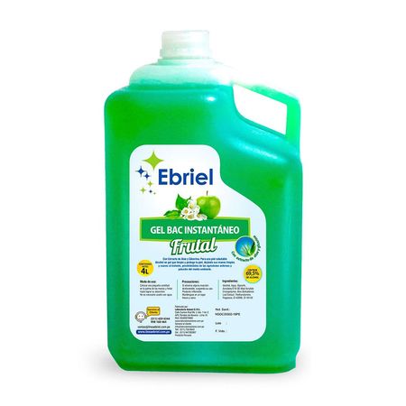 Alcohol en gel Frutal Galón 4 litros Ebriel
