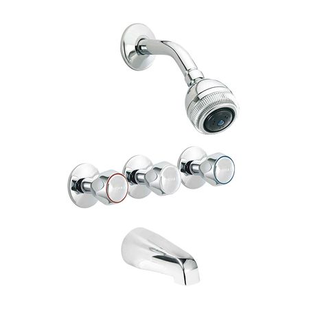 Mezcladora de Ducha Tina Iris Trebol de Bronce 8