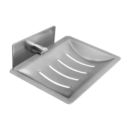 Jabonera Adhesiva Bali Vainsa Acero Satinado