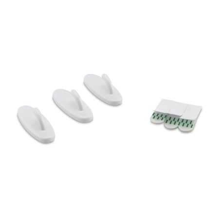 Gancho adhesivo mediano x 3 unidades Zender