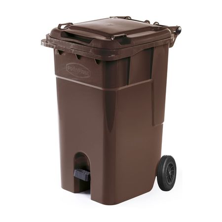 Tacho con pedal y ruedas N° 120 Marrón Polinplast