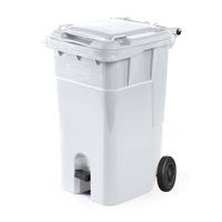 Tacho con pedal y ruedas N° 120 Blanco Polinplast