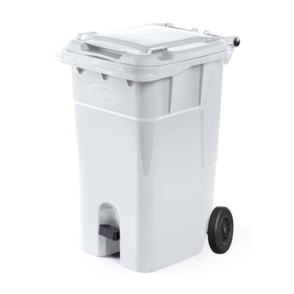 Tacho con pedal y ruedas N° 120 Blanco Polinplast