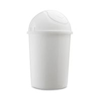 Tacho de baño redondo Blanco Mármol 8 litros Basa