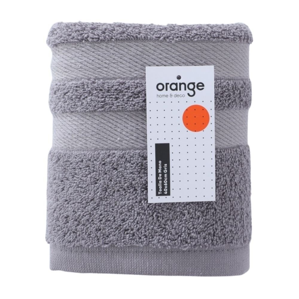 Toalla de Mano Orange 40x60cm Gris