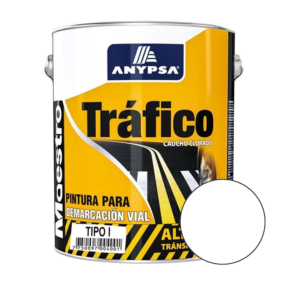 Pintura Tráfico Anypsa Blanco Resistente 5.95 kg