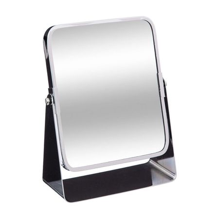 Espejo de mesa giratorio Plateado con aumento X3
