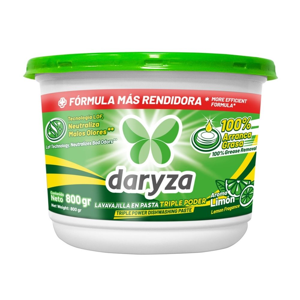 Lavavajilla en Pasta Daryza Limón 800gr