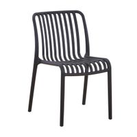 Silla Plástica blanco/negro 42 x 58 x 80cm Orange