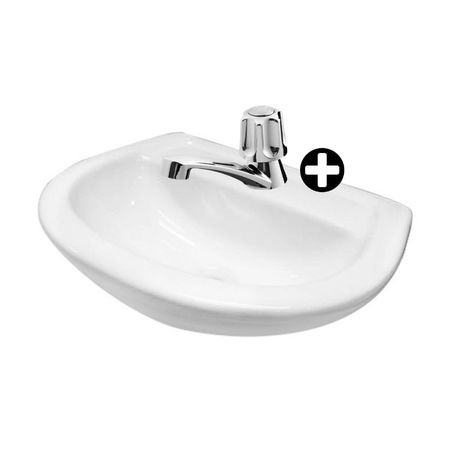 Lavatorio Italgrif Punta Sal Modelo GR35B000 de Loza Gris