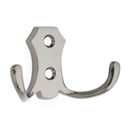 Perchero Doble Zender Acero Cromado Plata