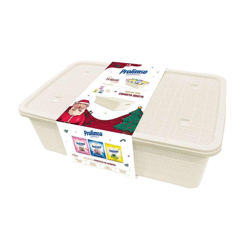 Detergente en Polvo Prolimso 160gr + Caja Organizadora