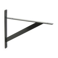 Soporte de repisa Reforzado 30cm Negro Prat-K