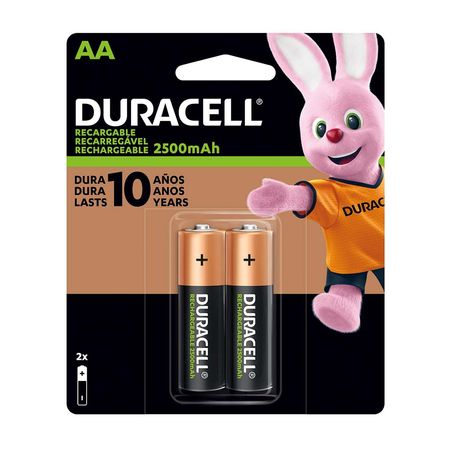 Pila Recargable Duracell AAx2 Verde NiMH 1.2V