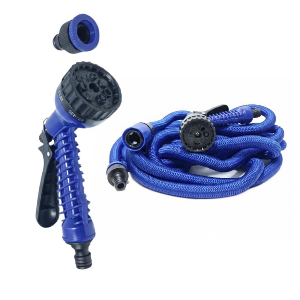 Manguera Expandible de 15 Metros con Pistola de Agua Riego de Jardín Aire Libre
