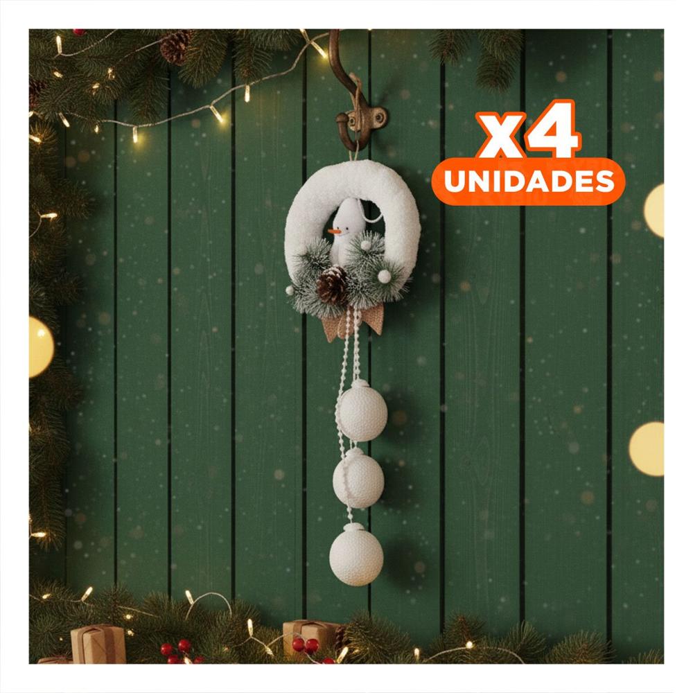 Pack4 Decoracion con Colgantes en Blanco Y+Regalo Stickers