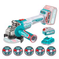 Amoladora Inalambrica 4½"" Incluye Bateria y Cargador Total tagli261521 FLF