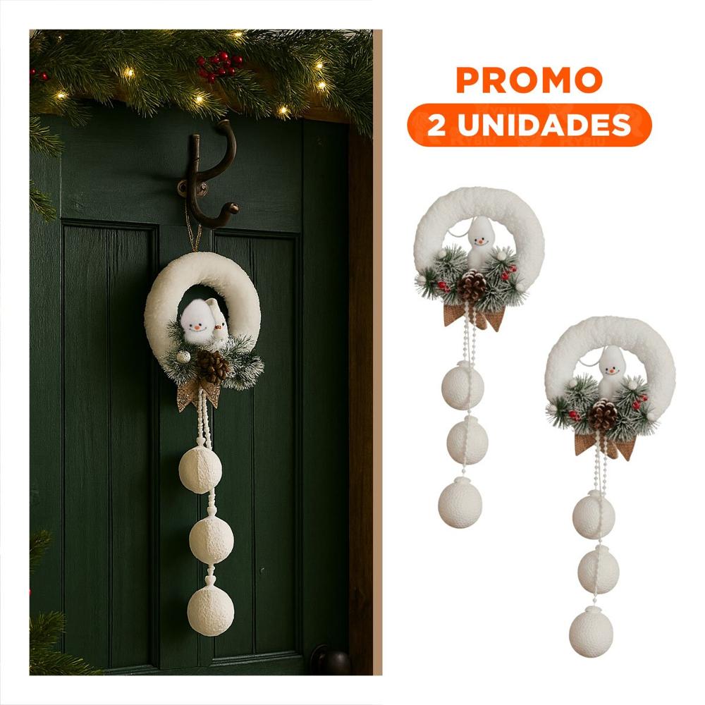 Pack2 Adorno para Infantes Inquietos Navidad en Blanco