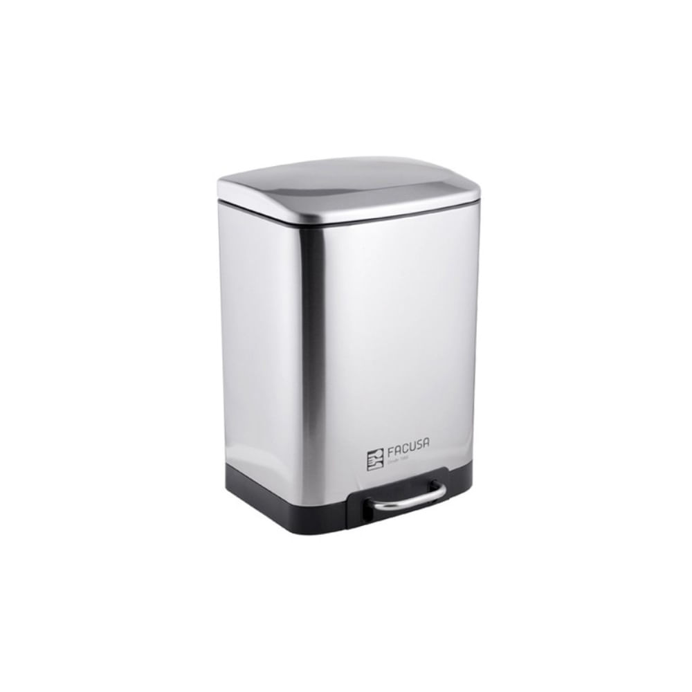 Papelera 3Lt Inox C/Pedal(18X16.5X26Cm) - Facusa 984070301 E