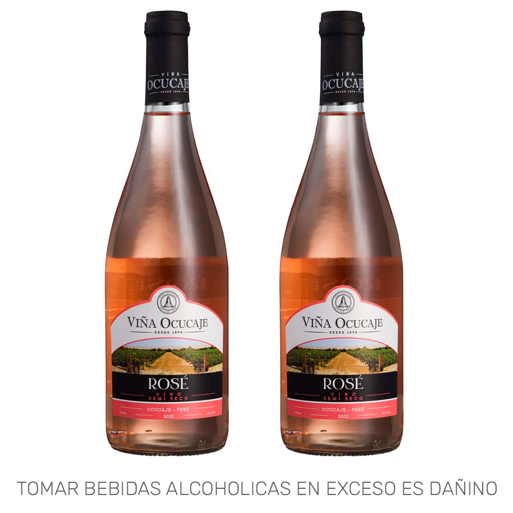 Pack Vino Rosé OCUCAJE Botella 750ml Paquete 2un