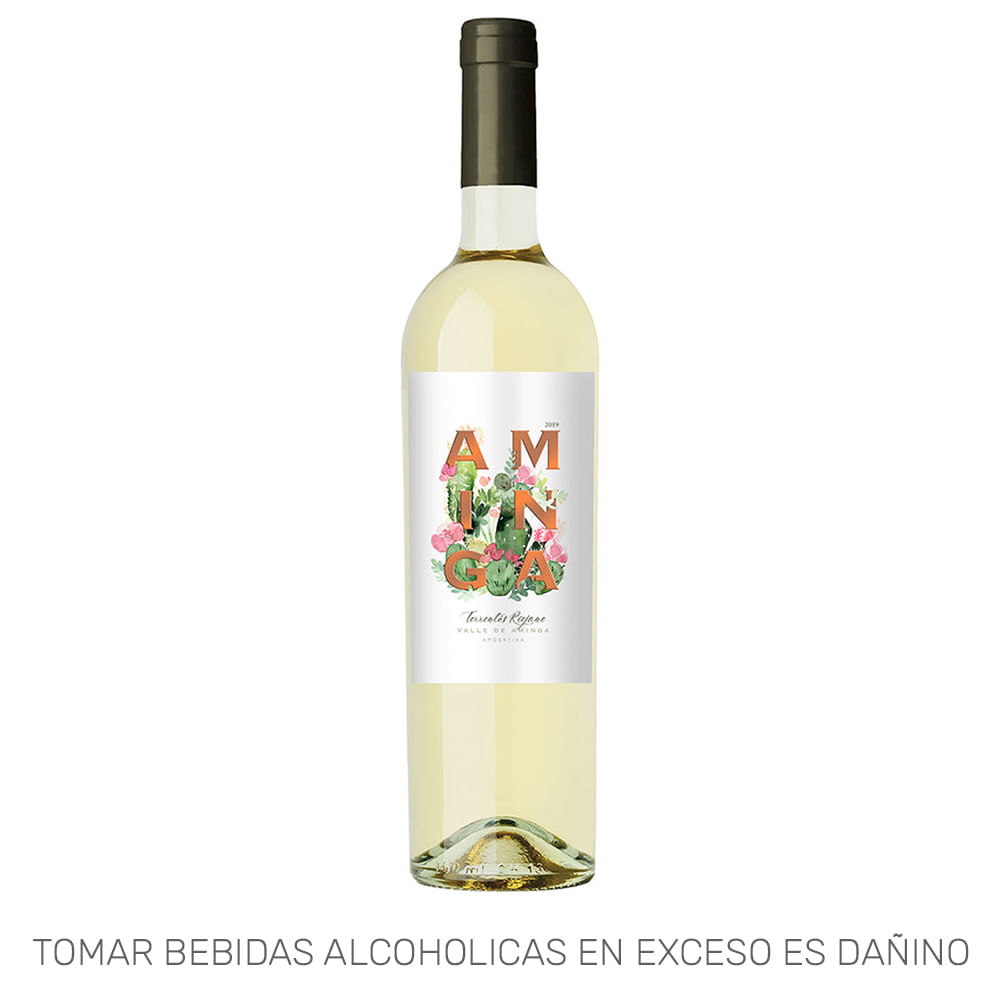 Vino Blanco AMINGA Torrontés Rioja Botella 750ml