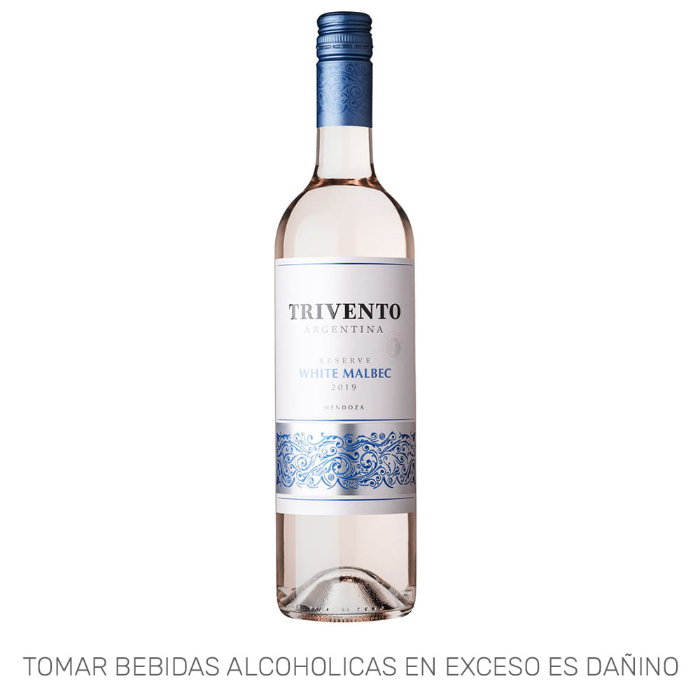 Vino Blanco TRIVENTO Reserva White Malbec Botella 750ml