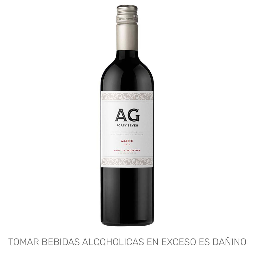 Vino Tinto AG 47 Malbec Botella 750ml