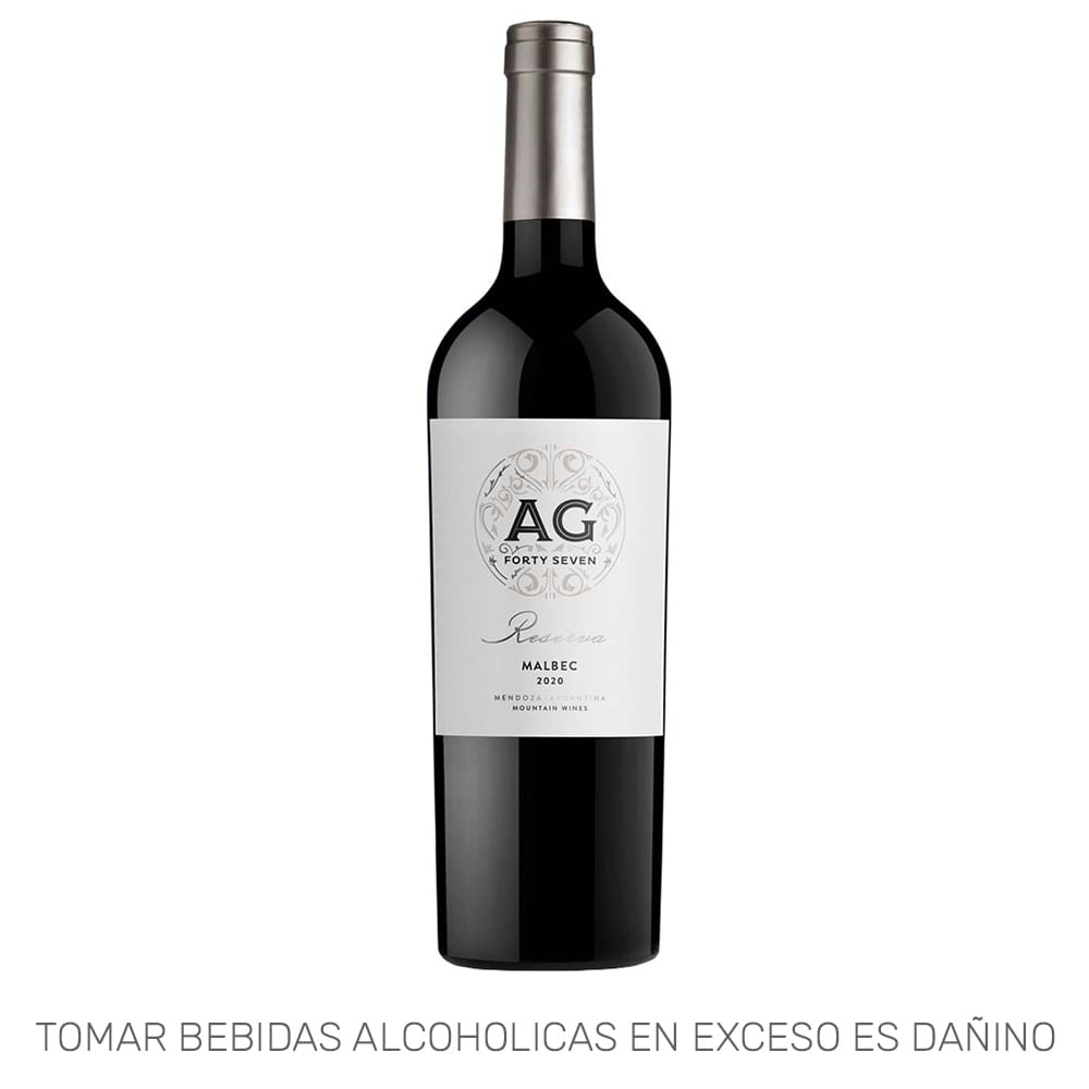 Vino Tinto AG 47 Malbec Reserva Botella 750ml