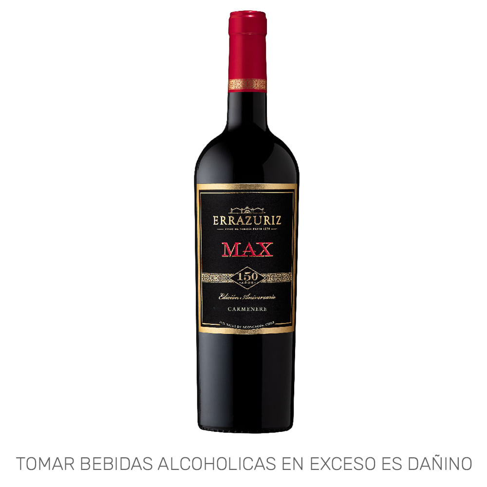 Vino Tinto ERRAZURIZ Max Reserva Carmenere Botella 750ml