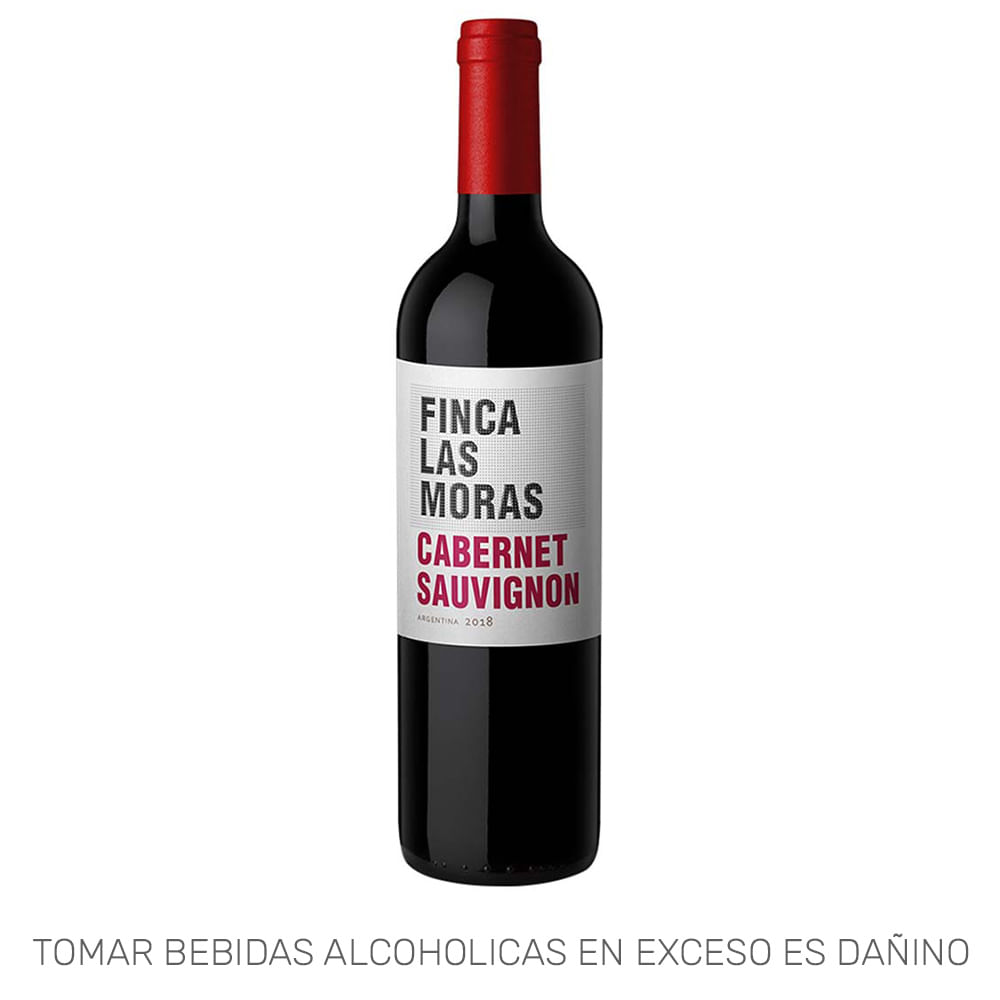 Vino Tinto LAS MORAS Cabernet Sauvignon Botella 750ml