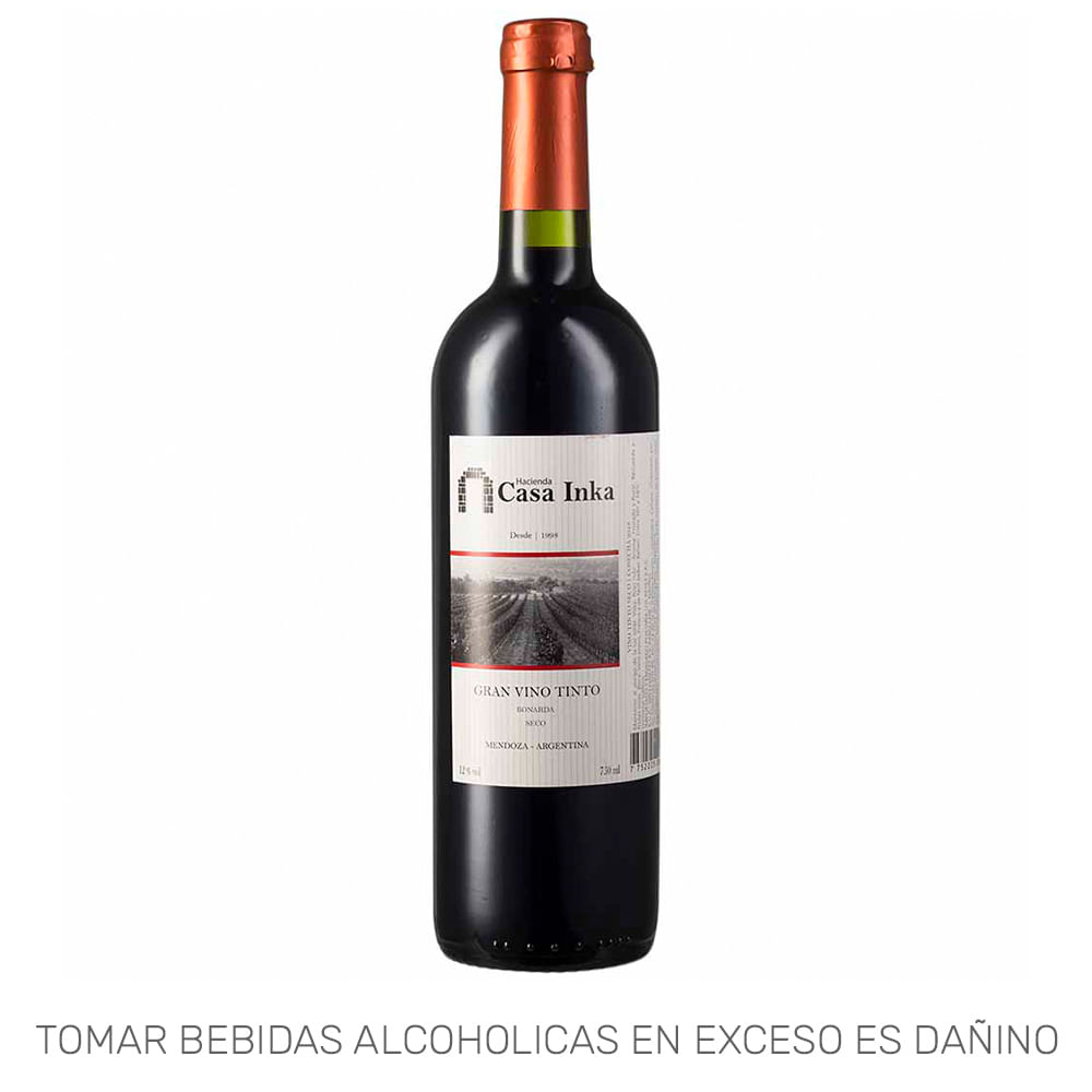 Vino Tinto Gran Tinto HACIENDA CASA INKA Seco Botella 750ml