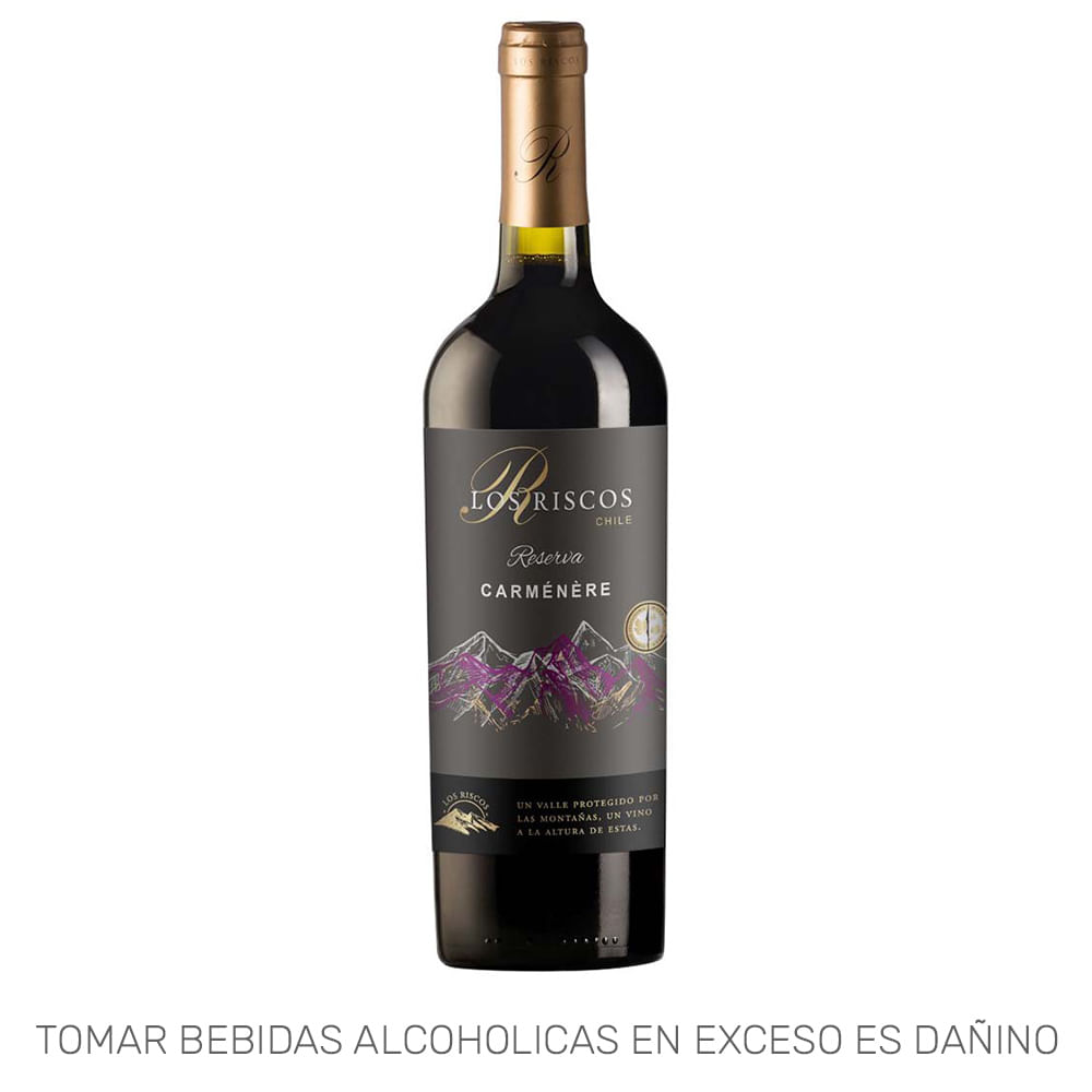 Vino Tinto LOS RISCOS Reservado Camernere Botella 750ml