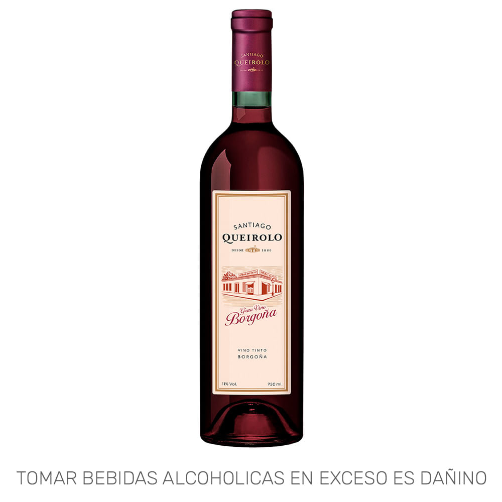 Vino Tinto SANTIAGO QUEIROLO Gran Borgoña Botella 750ml