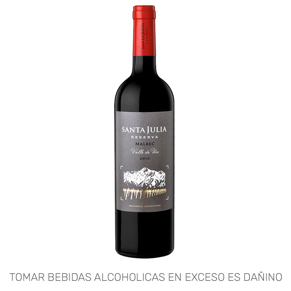 Vino Tinto SANTA JULIA Reserva Malbec Botella 750ml